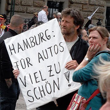 Hamburg plant autofreie City bis 2020