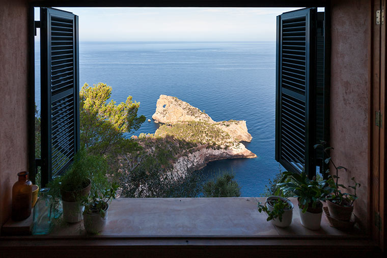 Mallorca - Ausblick aus Fenster