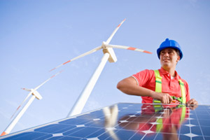 Strom aus erneuerbarer Energie gut für Umwelt, Klima und Natur.