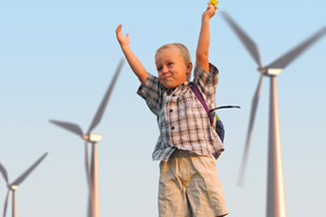 Sonne, Wind oder Biomasse – viel Potenzial in erneuerbarer Energie.