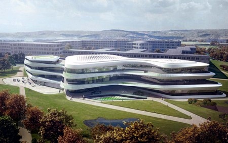 Architektur Entwurf Weltzentrale des Green Climate Fund für Bonn.