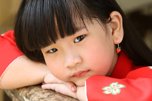 Asiatische Kinder: Von Katastrophen wegen Klimawandel betroffen.