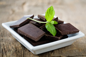 Schokolade ist eines der Lebensmittel, die glücklich machen.