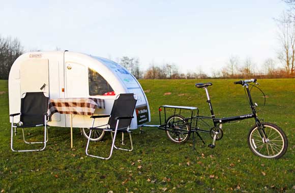 Camping light: Fahrrad-Caravan für Naturliebhaber