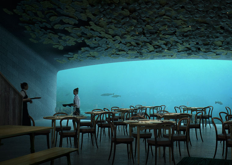 Europas erstes Unterwasserrestaurant an Norwegens Küste
