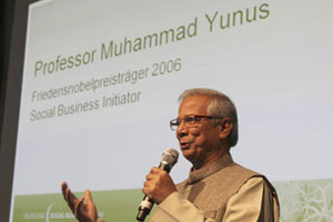 Prof. Muhammad Yunus über die Chancen des Social Business.