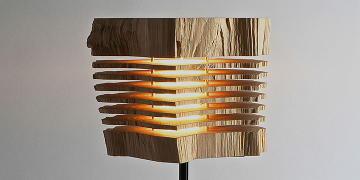 Schönheit der Natur: Designer Lampen aus Brennholz