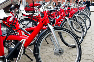 Elektrische Fahrräder in Deutschland immer beliebter.