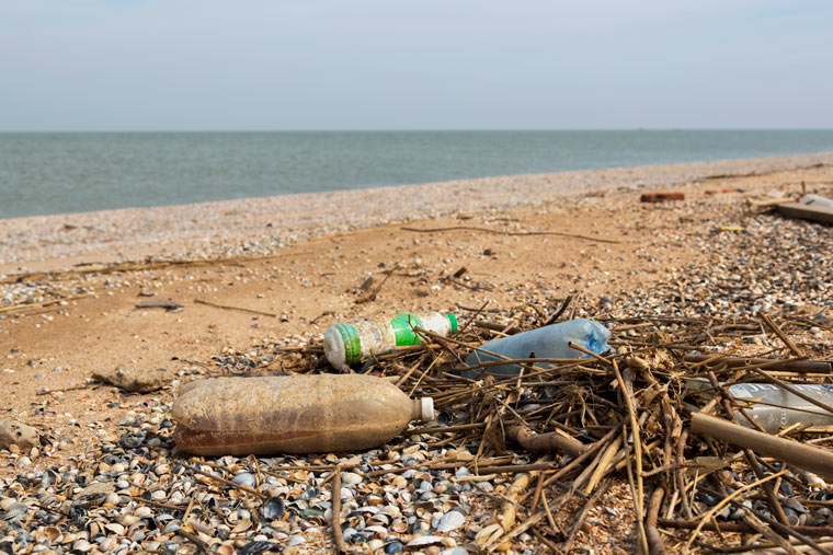 Plastik am Strand