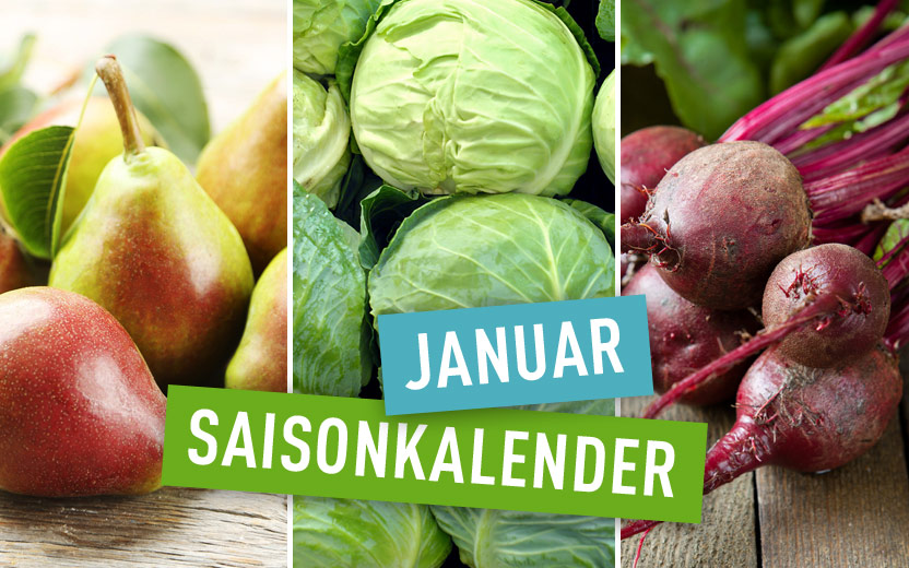 Obst und Gemüse im Januar - regional und saisonal einkaufen